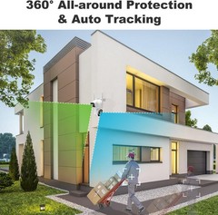 4MP 10CH NVR WIFI Color Night PT Wireless Security Camera System Two Way Audio