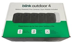 BRAND NEW BLINK Outdoor 4 (4th Gen) 5-Camera Security System w/ Sync Module Core