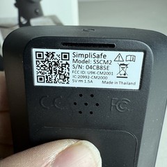 SimpliSafe Simplicam Security HD Camera SSCM1 Black | Open Box