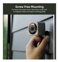 FOUR Grey Smart Security Cameras Wyze Cam v4 2.5K QHD Indoor/Outdoor WiFi Camera