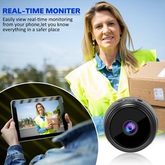 2/4PCS Smart Mini WiFi Camera Wireless 1080P Night Version Cam Built-in Battery