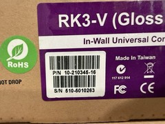 RTi RK3-V RKV3 In Wall Universal Touchscreen Controller Gloss Black (PRICE FOR 1