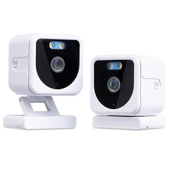 Geeni Outdoor Security Camera 2-Pack – 1080p WiFi, Night Vision, Indoor Use Too