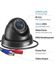 4 Pack 1080P 1920TVL HD-TVI Dome Cameras,Night Vision,2MP Indoor Outdoor Home…