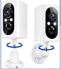 3MP 2K WiFi IP Surveillance Camera Pan/Tilt IP65 Night Vision 2-Way 128GB