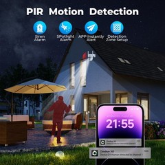 Wireless Security Camera System with Monitor Outdoor Solar WiFi Cameras 10CH NVR