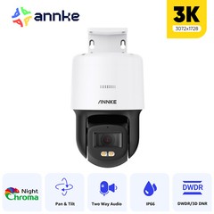 ANNKE 3K 5MP PoE Security IP Camera Full Color Night Vision Two Way Audio H.265+