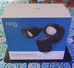 Ring Floodlight Cam Wired Plus 1080p Camera – Black Sealed Box, Never OPENED