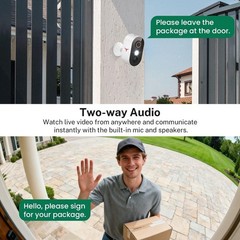Premium Wireless Outdoor Security Cameras WiFi Smart Night Vision System