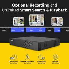 ANNKE 8CH 4K NVR 8MP Color Night POE Security Camera System Audio Recording CCTV