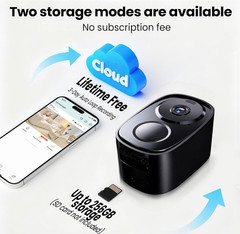 2K Wireless Security Camera Outdoor 5G WiFi Color Night Vision Free Cloud Storag