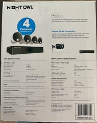 Night Owl UHD 1TB HDD 8 Channel 4K Bluetooth Camera System White WM-BTD881-4LSA