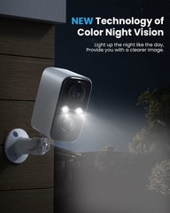 2K 4G LTE Cellular Security Camera Outdoor Wireless Battery No WiFi Needed