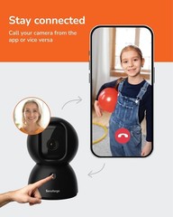 SensForge 2.5K 360° Pan-Tilt WiFi Security Camera, AI Detection, 64GB – 2 PACK