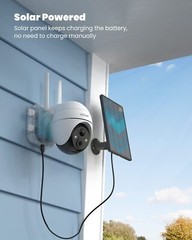 ieGeek Outdoor Wireless WiFi CCTV 360° PTZ Solar Battery Powered Security Camera