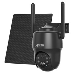 ANRAN 4G LTE Cellular Solar Security Camera 360° Live View 3MP Outdoor Wireless