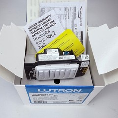 Lutron Homeworks QS HQRD-HN6BRL-WH Hybrid 6 Button Keypad – White – NEW