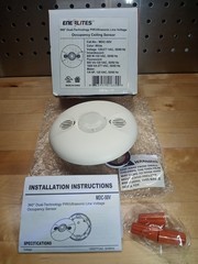 ENERLITES MDC-50V Dual-Technology Occupancy Ceiling Sensor, 360°, 120V NEW