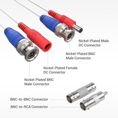 ANNKE 1x 100ft 30m DC Power Video Cable Connect Wire BNC Security Extention Cord