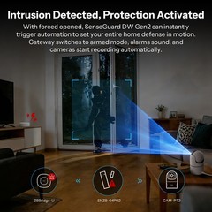 4PCS SONOFF Zigbee Door and Window Sensor, Window Door Contact Alarm App Control