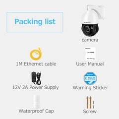4K 8MP POE PTZ Security IP Camera 30x Zoom CCTV HIKVISION Compatible IR JENNOV