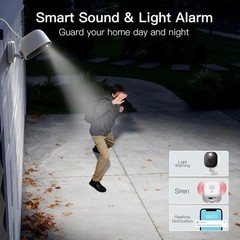 2.5K Wi-Fi Outdoor Security Camera with Color Night Vision & Motion Alerts