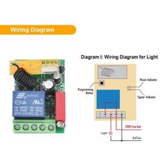 eMylo AC 220V-230V-240V 1000W 6 x 1 Channel 433MHZ RF Relay Module Switch Learni