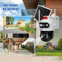 Dual Lens 1080P WiFi IP Camera Wireless Outdoor CCTV PTZ Home Security IR Camera