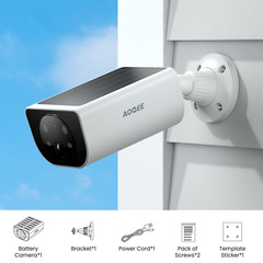 Wansview 2K 3MP Outdoor Solar Security Cameras Spotlight Cam Color Night Vision