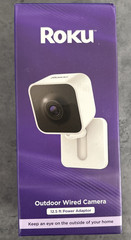 Roku Outdoor Camera Home Security IP65 Weather Resistant Wired