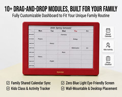 7″ E-Ink Family Calendar, Smart Shared Schedule Display for Home Organization