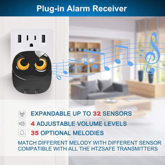 Driveway Alarm- 1/2 Mile Long Range Wireless Driveway Alarm Outdoor Weather Resi