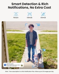 Video Doorbell 2K Wired 5G/2.4G WiFi 4:3 Wide Angle – Smart Detection, Local