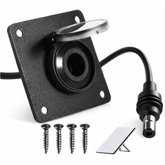 Waterproof Wall Socket Passthrough for (12V@5A/60W)Starlink Mini – Aluminum