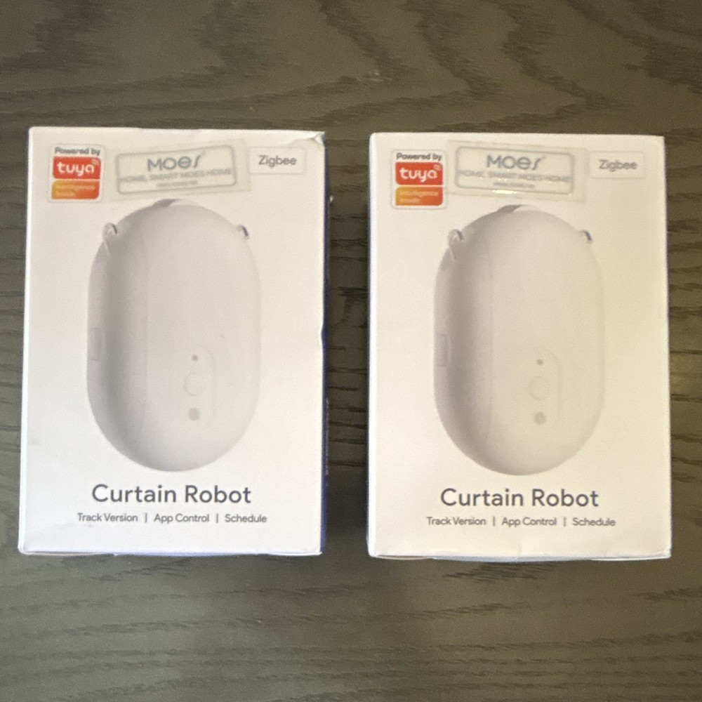 MOES ZigBee Curtain Robot Track Version | Tuya App Control & Schedule | 2 Pack