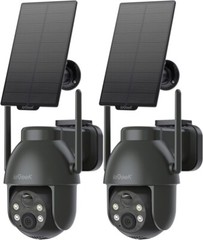 2PCS ieGeek Solar Camera Wireless Outdoor WiFi Cameras for Home Security System