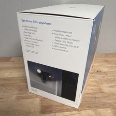 Ring Floodlight Cam Wired Plus 1080p Outdoor WiFi Camera with Night Vision Black