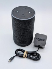 Amazon Echo 2nd Gen Smart Speaker Gray XC56PY Alexa Dolby Bluetooth W/Power Cord