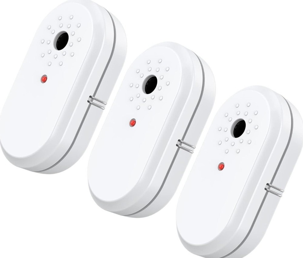 Water Sensor Alarm Leak Detector -95dB Audio Alarm for Water Detection with Leak