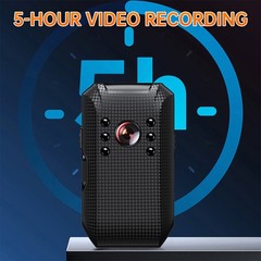 Body Camera 1080P Audio Video DVR IR Night Vision Cam HD with Free 64GB SD Card