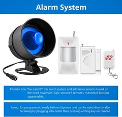 110dB Wireless DIY Security Alarm System Home Door Window Anti-Break In Kit