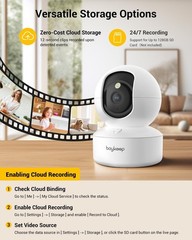 boykeep Wireless 5G WiFi Security Camera 2K Smart Indoor Night Vision Wired Cam