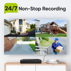 SANNCE 2x 5MP POE Security IP Camera 2-Way Audio Recording Outdoor AI Detection