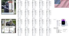 Super Loud 90DB Door Window Alarm for Security Easy Adhesive Mount 20 Pack