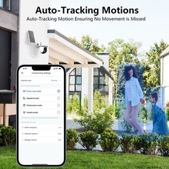 Wansview Solar Wireless Security Camera 360°PTZ 2K 3MP Dual-Cam Human Detection