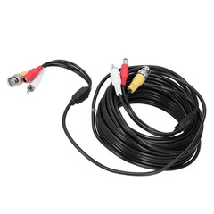 Hot 10-30m BNC DC Video Audio Power Cable Cord Wire For CCTV Security Camera DVR