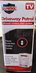 U.S Patrol Driveway Patrol Garage Motion Sensor Security Infrared System White