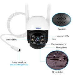KERUI 5MP 8MP 4K PTZ WiFi IP Wireless Camera Tuya Smart Outdoor Home Security US