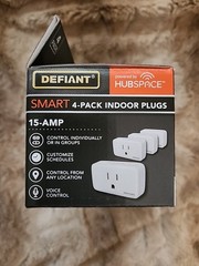 4 Pack – Defiant Smart Wi-Fi Indoor Plugs HPPA11AWB4 Alexa & Google Compatible
