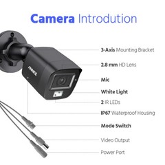 ANNKE 8CH 4K DVR 3K AI Color Night Vision Security Camera System Audio Recording